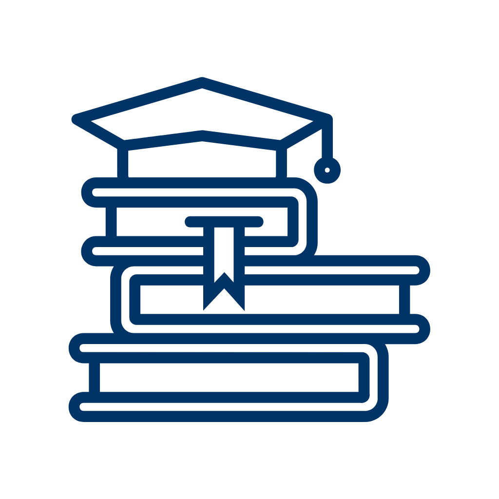 Academic Programs blue icon