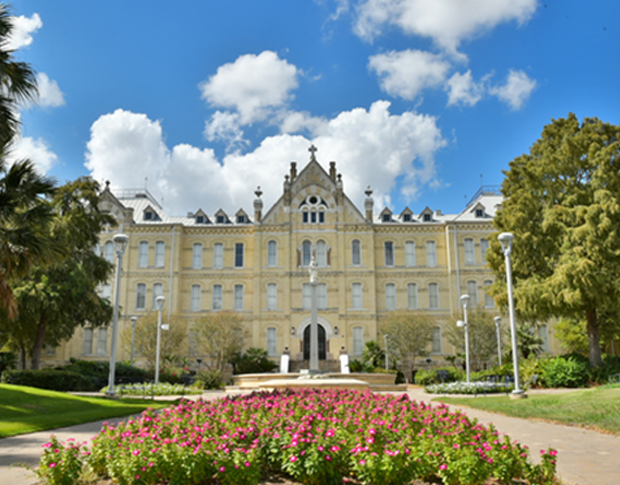 The front of St. Louis Hall