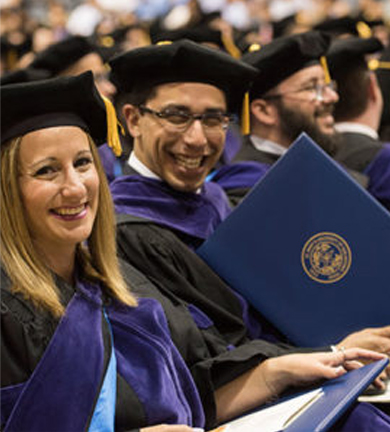 Photo of students at commencement