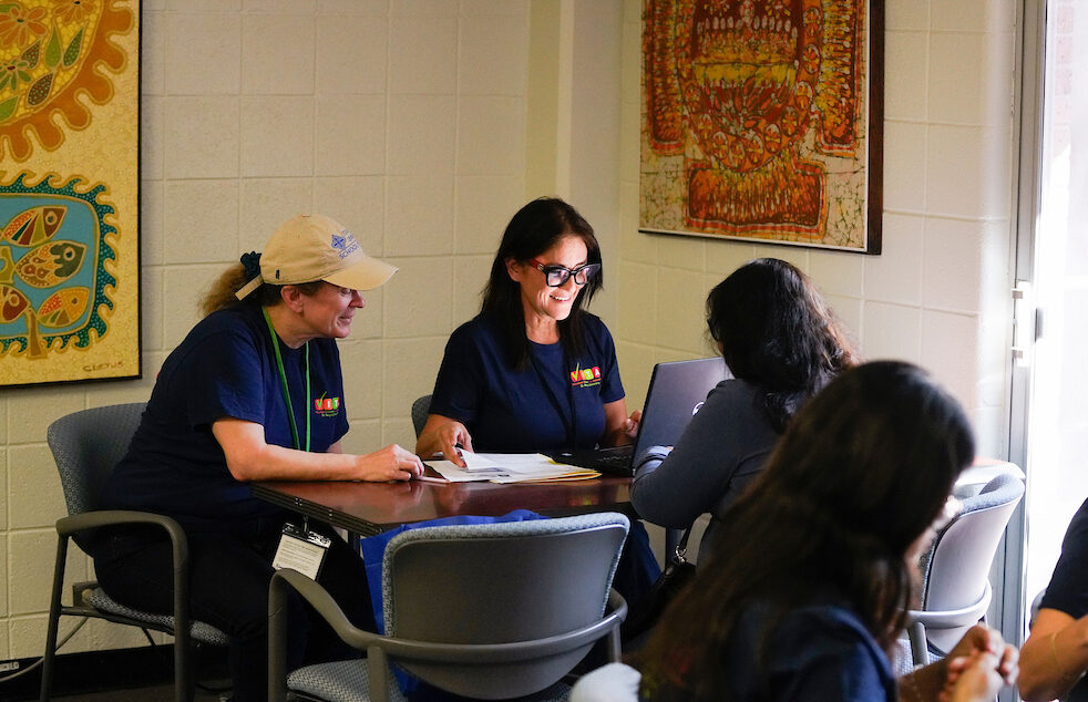 Law students volunteer in the VITA program.